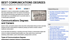 What Bestcommunicationsdegrees.com website looked like in 2015 (9 years ago)