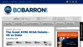 What Bobarron.com website looked like in 2015 (9 years ago)