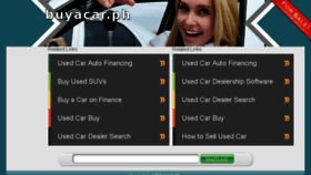 What Buyacar.ph website looked like in 2015 (9 years ago)