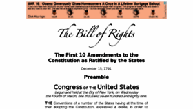 What Billofrights.org website looked like in 2015 (9 years ago)