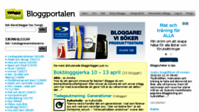 What Bloggportalen.se website looked like in 2015 (11 years ago)