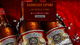 What Budweiser.es website looked like in 2015 (9 years ago)