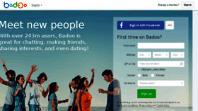 What Badoo.is website looked like in 2015 (9 years ago)