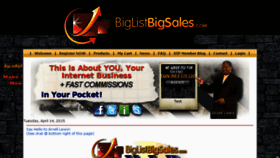 What Biglistbigsales.com website looked like in 2015 (9 years ago)