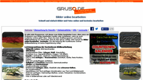 What Bildbearbeitung.gruso.de website looked like in 2015 (9 years ago)