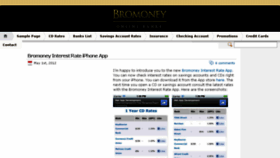 What Bromoney.com website looked like in 2015 (9 years ago)