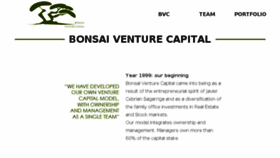 What Bonsaiventurecapital.com website looked like in 2015 (9 years ago)