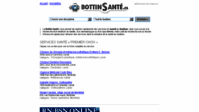 What Bottinsante.com website looked like in 2015 (11 years ago)
