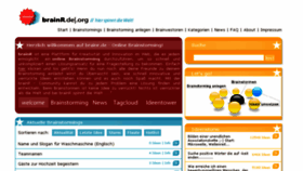 What Brainr.de website looked like in 2015 (9 years ago)
