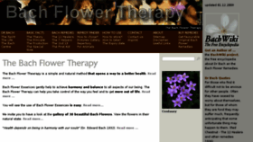 What Bachflowertherapy.com website looked like in 2015 (9 years ago)
