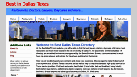 What Bestdallastx.com website looked like in 2011 (13 years ago)