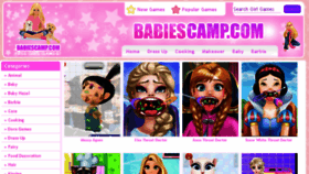 What Babiescamp.com website looked like in 2015 (9 years ago)