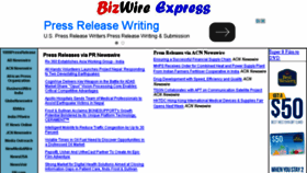 What Bizwireexpress.com website looked like in 2015 (8 years ago)