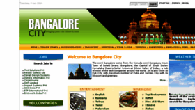 What Bangalore-city.com website looked like in 2015 (8 years ago)