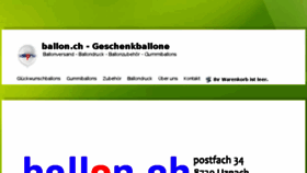 What Ballon.ch website looked like in 2015 (8 years ago)