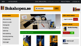 What Bokshopen.se website looked like in 2015 (10 years ago)