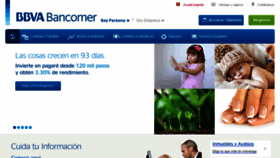 What Bancomer.com.mx website looked like in 2015 (10 years ago)