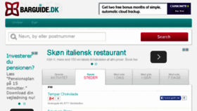 What Barguide.dk website looked like in 2015 (8 years ago)