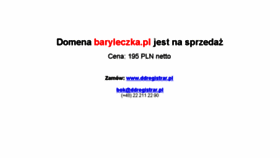 What Baryleczka.pl website looked like in 2015 (8 years ago)