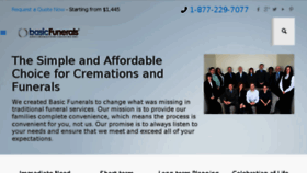 What Basicfunerals.ca website looked like in 2015 (8 years ago)