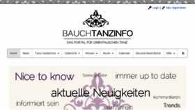 What Bauchtanzinfo.de website looked like in 2015 (8 years ago)