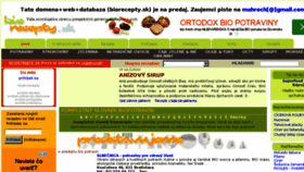 What Biorecepty.sk website looked like in 2015 (8 years ago)