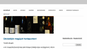What Borvalogatas.hu website looked like in 2015 (8 years ago)
