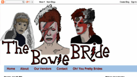 What Bowiebride.com website looked like in 2015 (9 years ago)