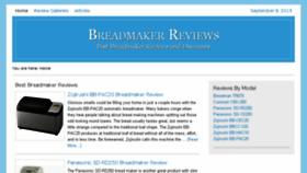 What Breadmakerinfo.net website looked like in 2015 (8 years ago)
