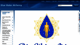 What Bluewateralchemy.com website looked like in 2015 (8 years ago)