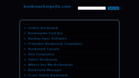 What Bookmarkmysite.com website looked like in 2015 (8 years ago)