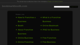 What Bookmarkbooth.com website looked like in 2015 (8 years ago)