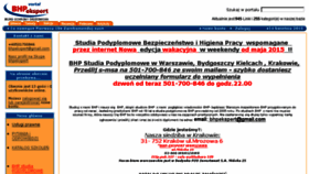 What Bhp.org.pl website looked like in 2015 (8 years ago)