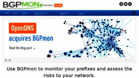 What Bgpmon.com website looked like in 2015 (8 years ago)