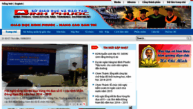 What Binhphuoc.edu.vn website looked like in 2015 (8 years ago)