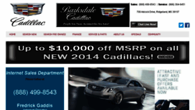 What Barksdalecadillac.com website looked like in 2015 (8 years ago)