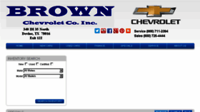 What Brownchevrolet.com website looked like in 2015 (8 years ago)