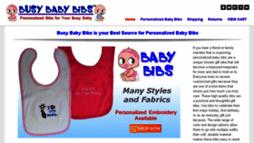 What Busybabybibs.com website looked like in 2015 (8 years ago)