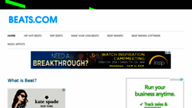 What Beats.com website looked like in 2015 (8 years ago)