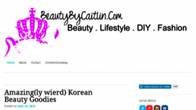 What Beautybycaitlin.com website looked like in 2015 (8 years ago)