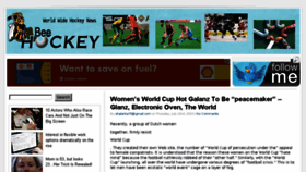 What Beehockey.com website looked like in 2015 (8 years ago)