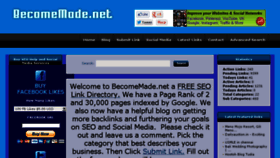 What Becomemade.net website looked like in 2015 (8 years ago)