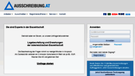 What Bauausschreibung.at website looked like in 2015 (8 years ago)
