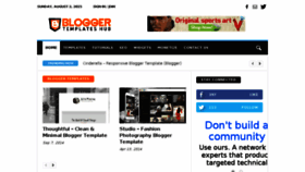 What Bloggertemplateshub.com website looked like in 2015 (8 years ago)