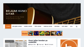 What Belajarkuncigitar.com website looked like in 2015 (8 years ago)