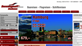 What Benninghoff-reisen.de website looked like in 2015 (8 years ago)