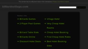 What Billiardsvillage.com website looked like in 2015 (8 years ago)
