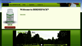 What Birdiepack.com website looked like in 2015 (8 years ago)