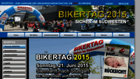 What Bikertag.de website looked like in 2015 (8 years ago)