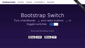 What Bootstrap-switch.org website looked like in 2015 (8 years ago)